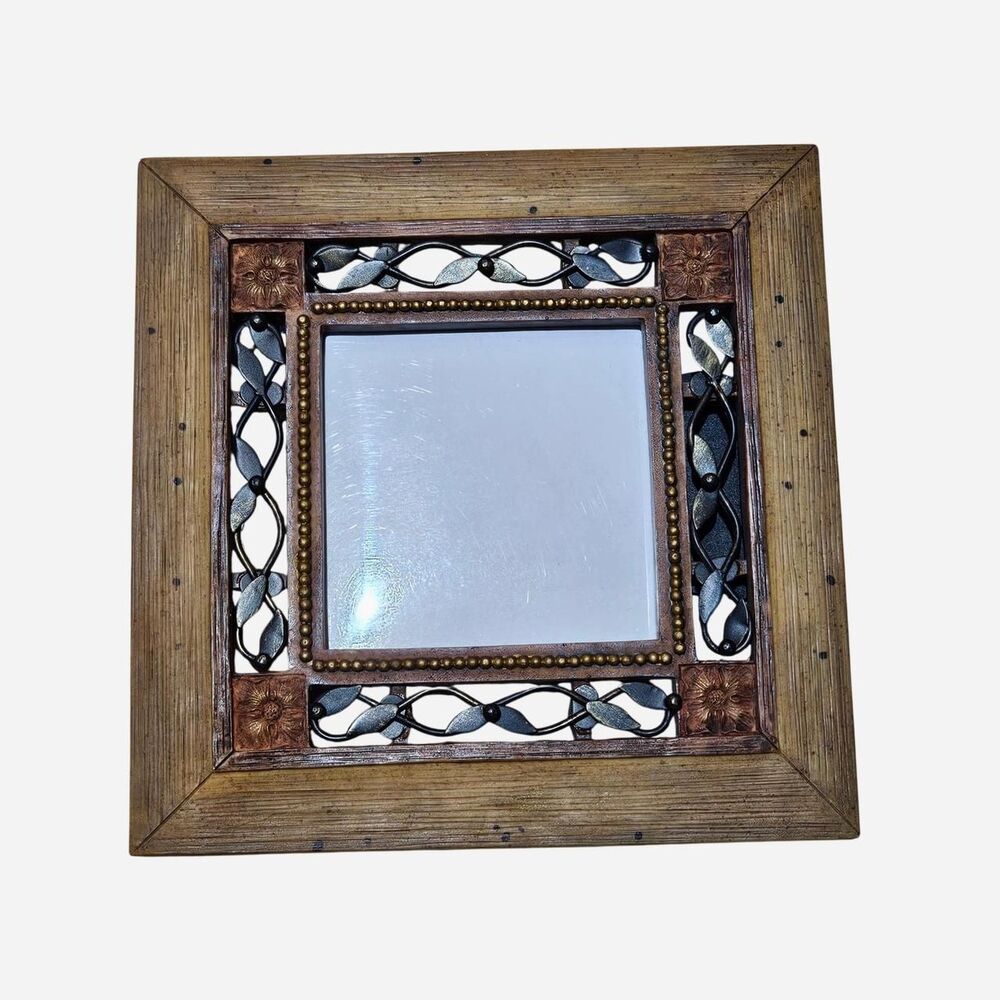 vintage cottagecore whimsigoth painted wooden metal frame